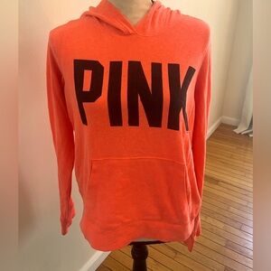 Victorias Secret PINK Orange Lightweight Hoodie
